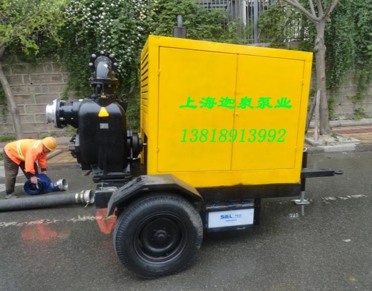 ZW型無堵塞強自吸移動式柴油機排污泵